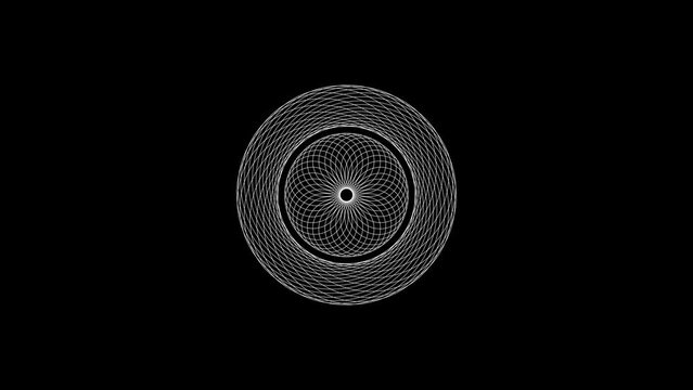 looped animation background. black and white for screensaver