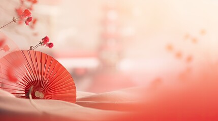 Joyful Chinese New Year, Beautiful Fan Background