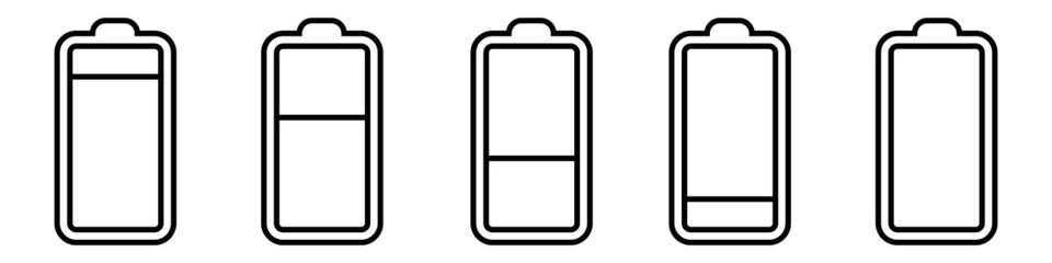 Battery charge icon vector. indicator battery illustration symbol. accumulator logo.