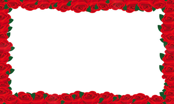 red roses border frame background valentines day mothers day wallpaper 
