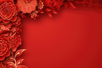 2024 chinese new year with a dragon, web banner with copy space - obrazy, fototapety, plakaty
