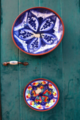 Obraz na płótnie Canvas Ceramic souvenirs for sale in Mdina, Malta