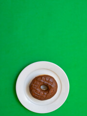 Donuts on different backgrounds. 