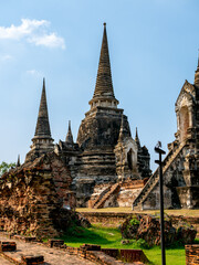 Fototapeta premium Old temple in the old city Ayutthaya