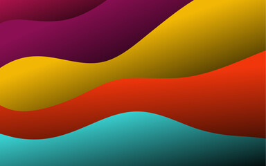 abstract colorful wave background design