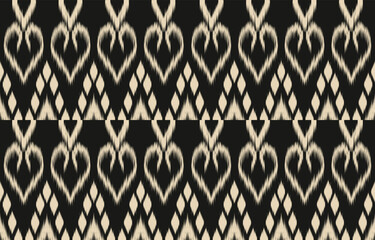 Ethnic abstract ikat art. Aztec ornament print. geometric ethnic pattern seamless  color oriental.  Design for background ,curtain, carpet, wallpaper, clothing, wrapping, Batik, vector illustration.