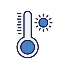 heat icon with white background vector stock illustration