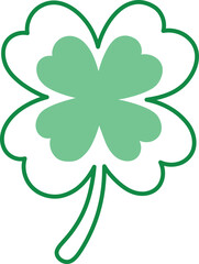 Green Clover Leaf Lucky St Patrick Day