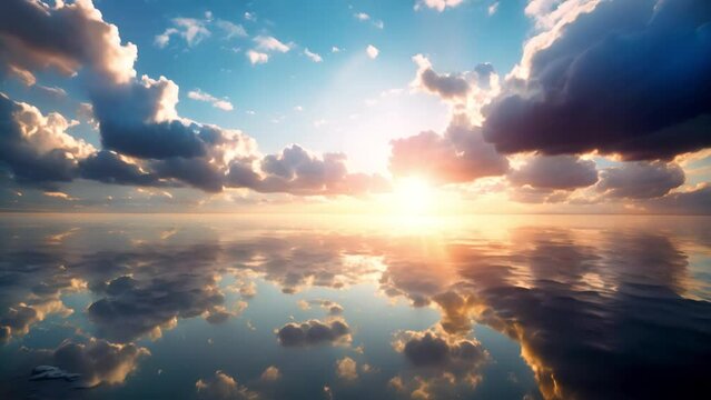 水面に映る空,Generative AI 