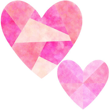 Pink Heart Clipart Transparent Background PNG