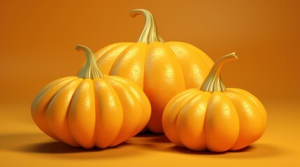 pumpkin on a orange background