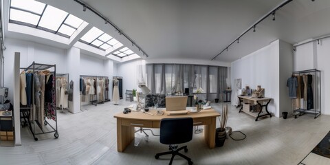 Fototapeta na wymiar fashion store interior, generative ai