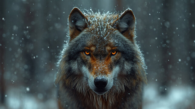 Portrait of wolf.