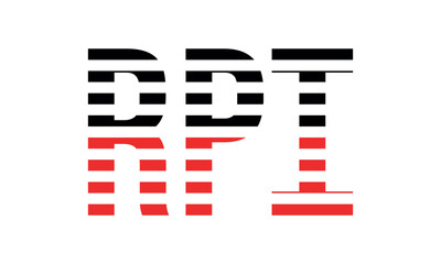 RPI three initial letter iconic line negative space minimal logo design vector template. monogram, abstract, wordmark, business, typography, minimalist, brand, company, flat, modern, unique, simple