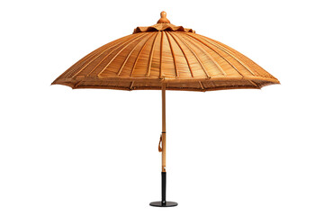 A straw umbrella with a PNG background.