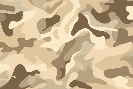 Beige camouflage pattern design poster background 