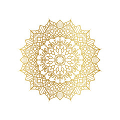 golden Floral Mandala Vector, golden Oriental pattern, Islam, Arabic, Turkish, Pakistan, Chinese, Mandala vector