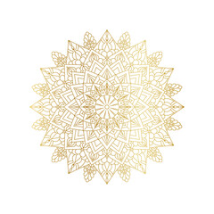 golden Floral Mandala Vector, golden Oriental pattern, Islam, Arabic, Turkish, Pakistan, Chinese, Mandala vector