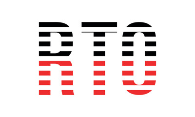 RTO three initial letter iconic line negative space minimal logo design vector template. monogram, abstract, wordmark, business, typography, minimalist, brand, company, flat, modern, unique, simple