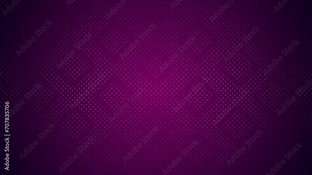 Wall mural background dot halftone dark purple violet soft gradient for loop playback 4k 60fps
