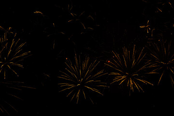 Obraz premium Firework Streaks in the Night Sky