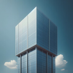 Fototapeta premium modern office building in the sky