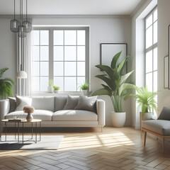 Fototapeta premium living room interior