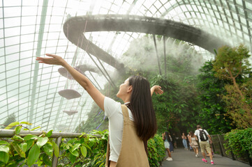  Cloud Forest dome environment at Gardens by the Bay  Singapore