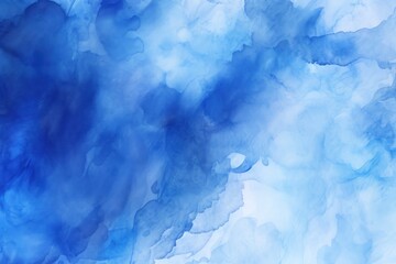 Cobalt abstract watercolor background 