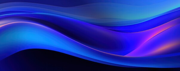 Cobalt gradient background with hologram effect 