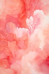 Coral abstract watercolor background 