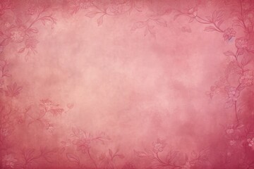 Crimson soft pastel background parchment with a thin barely noticeable floral ornament background pattern