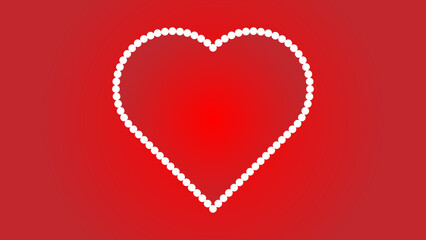 Red heart shape best for Love, valentine's Day, Mother's Day concept.