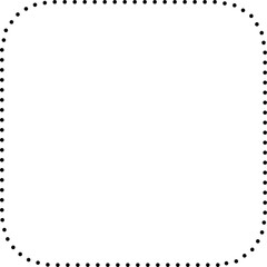 Square dot line shapes. Design elements