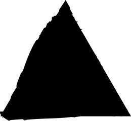 Set of grunge triangle shape