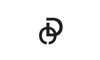 OD, DO, O, D Abstract Letters Logo Monogram