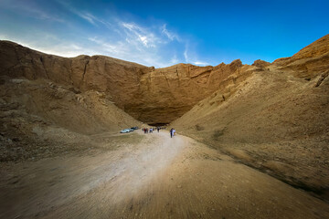 A Landscape of view of Heet Cave from Riyadh, Saudi Arabia