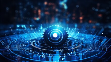 Obraz premium AI-Enhanced Cybersecurity Threat Detection AI Generated