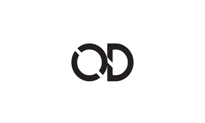 OD, DO, O, D Abstract Letters Logo Monogram