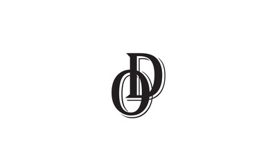 OD, DO, O, D Abstract Letters Logo Monogram