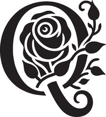 Floral Alphabet, Rose Floral Alphabet and Numbers, Flower Alphabet, Floral Letters, Flower Number