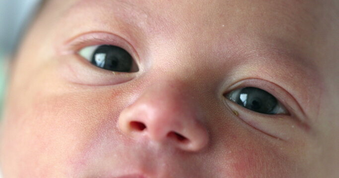 newborn baby macro eyes