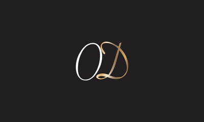 OD, DO, O, D Abstract Letters Logo Monogram
