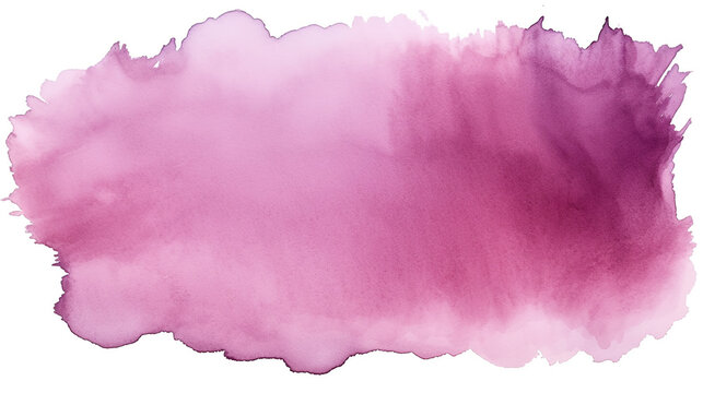 reddish purple abstract watercolor texture background on white background