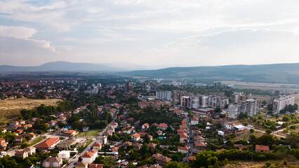 Southeastern European Town of Radomir, Bulgaria. Aerial Drone Photo - 707865793