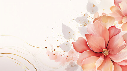 elegant abstract background. wedding flower watercolor