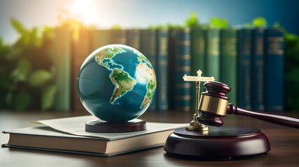 Global Justice and Environmental Law Concept