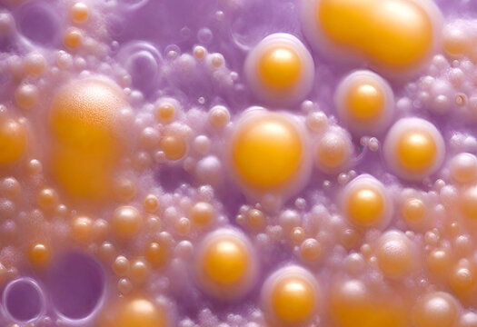 Abstract colored background, bubbles on the surface, texture bubbles