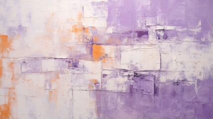 ethereal lavender and warm orange swirls in a textured abstract canvas, a bold statement piece for interior design and creative collections