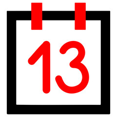 Calendar number 13
